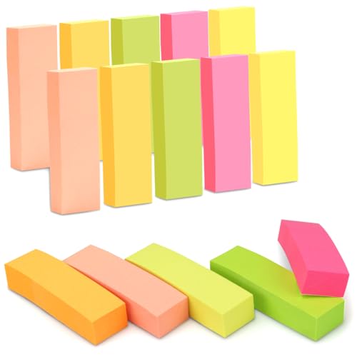 ✔ Pratico formato: 3 confezioni da 5 blocchi, dimensioni compatte perfette per scivolare in borsa, agenda o scrivania, sempre a portata di mano – Dim. Segnalibro 5 x 1,5 cm - 5 mini blocchi di 5 colori assortiti: giallo fluo, arancione fluo, rosa fluo, verde fluo, rosa salmone. Dimensioni della confezione: 7,5 x 5 x 1 cm.