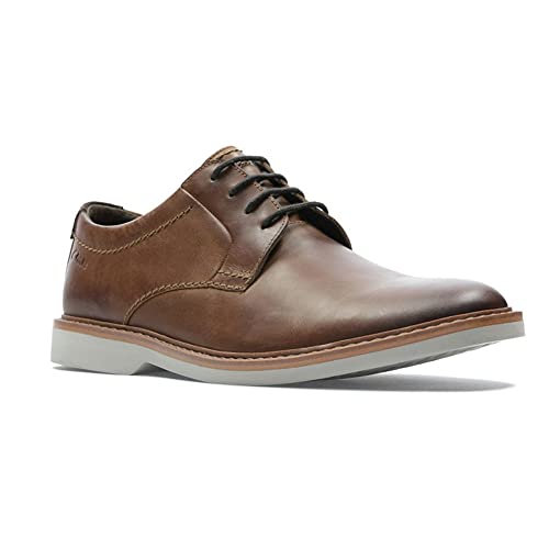 Clarks Atticus LT Lace Dark Tan Leather 8 D (M)