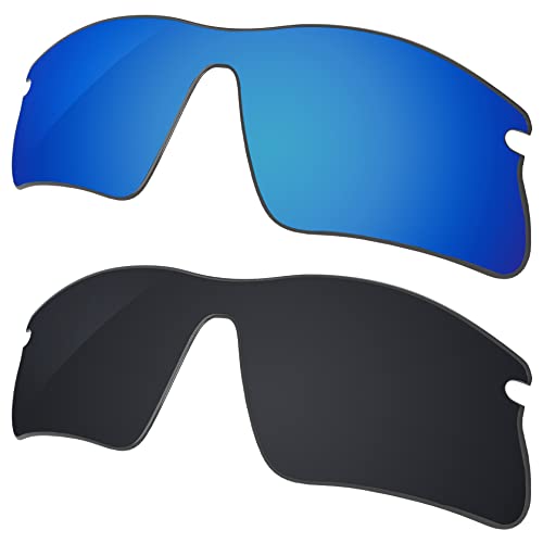 Image of Galvanic Replacement Lenses for Oakley Radar Range Sunglasses - Ice + Black Polarized - Combo Pack