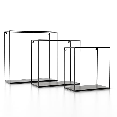 Gadgy Mensola da Muro Nera - Set di 3 Diverse