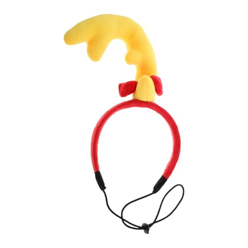 OUNONA Cute Dog Headband Prop for Small Dogs Cats Adorable Pet Hair Accessory for Parties Photo Shoots and Events Comfortable Stylish Design for Small Dog Costumes