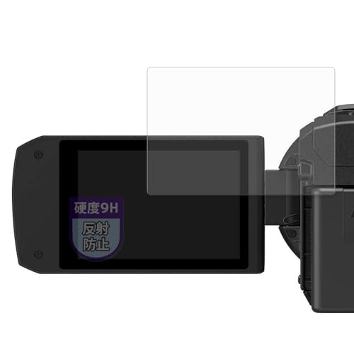 MotoMoto フィルム Panasonic デジタルビデオカメラ HC-VX3 / HC-V900 用 ガラスフィルム (極薄 ファイバー) 保護フィルム 反射低減 日本製