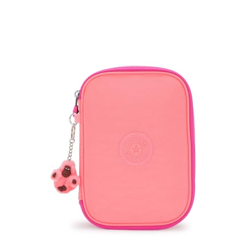 Kipling Estojo feminino com 100 canetas, acessórios organizados, materiais de arte, maquiagem, organizador de viagem