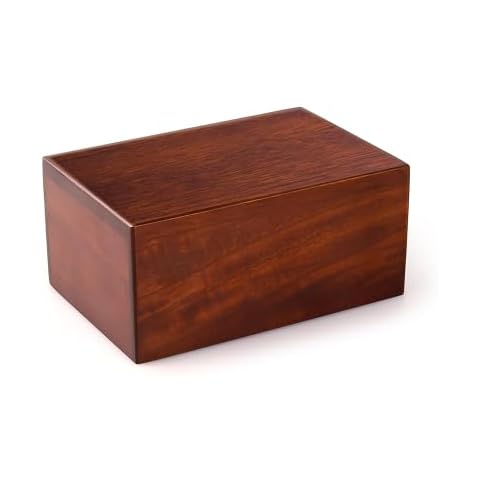 MAKEY'S Wooden Pet Memorial Urn for Ashes Cover