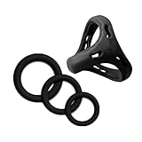 Hard Ring -Cock Penis Rings for Men Couples Sex Toy Cock Ring Penis Rings for Men Sunglasses Gifts Silicone Ring Pressure Relief Set Kit for Muscle Ball