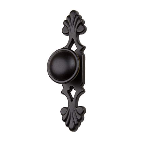 ハンドル ブラック プルリング ワードローブ ハンドル 引き出し ハンドル キャビネット ドア ヴィンテージ ドア ハンドル 食器棚 家具 コンポーネント (色: リングサイズ: シングルセール) (ロングストリップ 1 個販売)