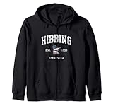 Photo Gallery hibbing minnesota mn vintage bandiera americana sport design felpa con cappuccio Photo Gallery hibbing minnesota mn vintage bandiera americana sport design felpa con cappuccio