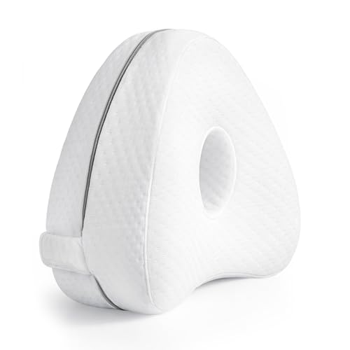 ZIQFYXON Kniekissen für Seitenschläfer Ergonomisches Beinkissen aus Memory Foam Kniekissen zum Schlafen für Beine Hüfte & Rücken Atmungsaktiver Bezug Abnehmbar & Waschbar