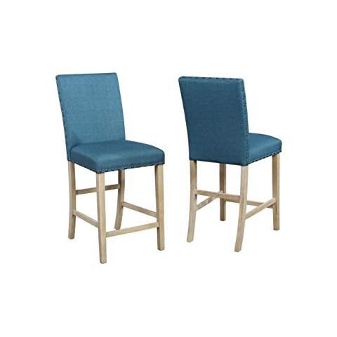 NHI Express Sean Counter Height Dining Chairs, Blue Cover