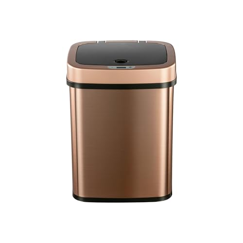 Caneca de Basura Sensor Movimiento Acero Inox 3 Gal