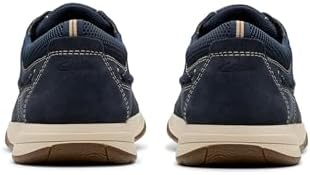 Clarks Men's Sailview Lace Boat Shoe, Navy Nubuck, 10 Wide | Image 4