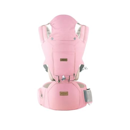 Bolsa Canguru Ergonômico Bebê Mãe Premium 12 Posições 3 Em 1 Ergonômico (Rosa)