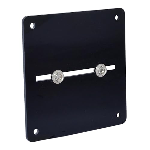 Wrestling Belt Wall Mount Hanger - Heavy-Duty Universal Replics Belts Clear Acrylic Plastic Display for Championship Belts 13cm X 13cm (Black, 5 Inch X 5 Inch)