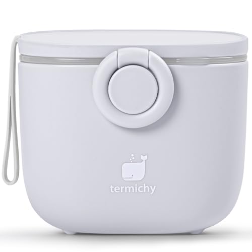 Image of Termichy Baby Formula Dispenser, Portable Milk Powder Dispenser Container with Carry Handle and Scoop for Travel Outdoor Activities with Baby Infant, 8.8OZ, 0.55LB, 250g, 500ml
