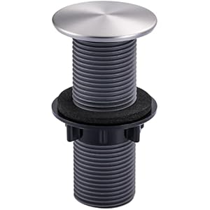 Kitchen Sink Hole Cover,Faucet Hole Cover Stainless Steel,Wash Basin Sink Plug Tap Hole Plate Stopper Cover,Brushed Nickel