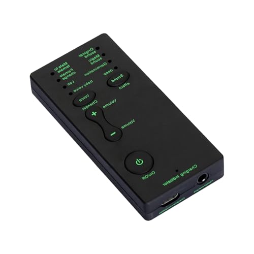 AMISENK Caja de cambio de voz: 8+ modos de sonido, ajuste de género y volumen para teléfonos, efectos en tiempo real, plug-play, cambiador de voz de múltiples efectos