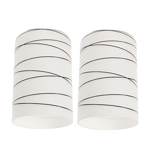 Uonlytech 4 Pz Linea Paralume in Vetro Coperture