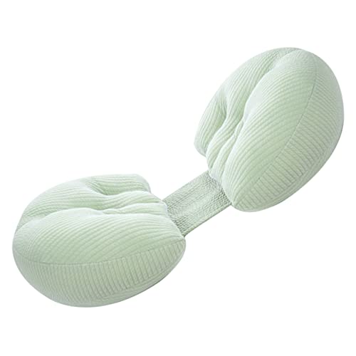Hemobllo Pregnant Women Shaped Pillow Multifunctional Waist Support Cushion for Side Sleeping Comfort for Abdomen and Lumbar Relief for Maternity Use