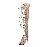 Photo Gallery chenskn women s high heel sandals, 12 cm hollow out stiletto strappy high heels fashion long boots summer nightclub ladies shoes Photo Gallery chenskn women s high heel sandals, 12 cm hollow out stiletto strappy high heels fashion long boots summer nightclub ladies shoes