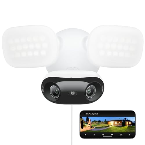 REOLINK Elite Pro Floodlight PoE, 16MP Dual Lens PoE Security Camera with 180° View, Local AI Video...