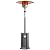 EAST OAK 48,000 BTU Patio Heater for Outdoor Use with Round Table Design, Double-Layer Stainless Steel Burner, Wheels, Triple Protection System, Outdoor Heater for Home and Residential, Grey