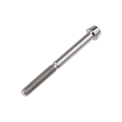 Image of Titanium Ti Bolt M5x9 16 18 20 25 30 35 40 45 50 55 60mm Tapered Head Screws Pack of 4 (M5x55mm, Normal Titanium)