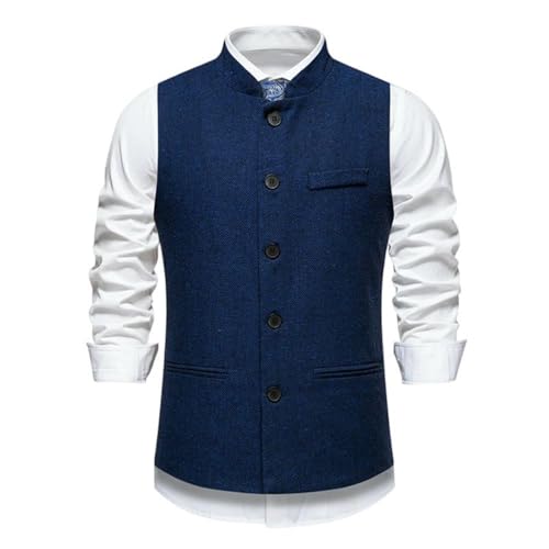Gilet de costume à carreaux haut de gamme style vintage européen chic