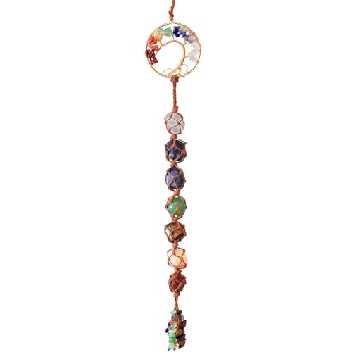 Tree of Life Hanging Chakra Stones, Crystals and Healing Stones ...