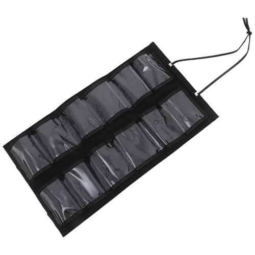 Cabilock Karate Taekwondo Belt Display Organizer Wall Mounted Hanging Bag with Pockets for Medals Storage for Belt Collection Convenient and Multi Use Wall Rack for Martial Arts