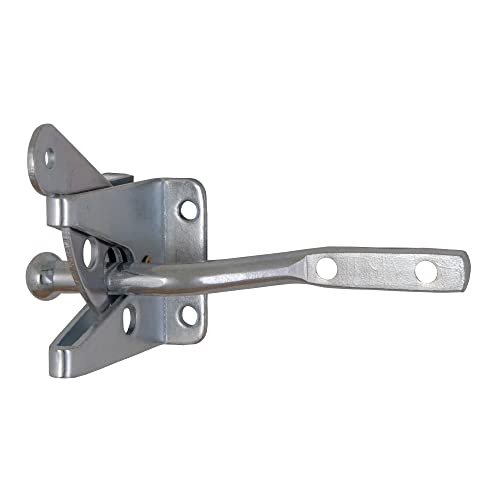 Image of Design House 189407-GS Self-Locking Heavy Duty Gate Latch 2-Pack Galvanized Steel