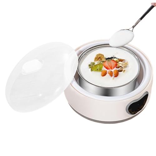 Acunny Maker de yogur con temperatura ajustable, máquina de yogur eléctrica - Creador de yogur con control de tiempo - Dispositivos eléctricos para el hogar, dispositivos multifunción
