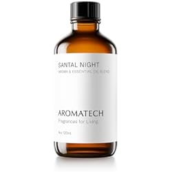 AromaTech Santal Night Premium Aroma Oil – Sensual & Warm Home Fragrance - Notes of Sandalwood,Tonka Bean & Black Cardamom for Scent Diffusers, Cold-Air, UltraSonic Machines (4 Fl Oz (Pack of 1))