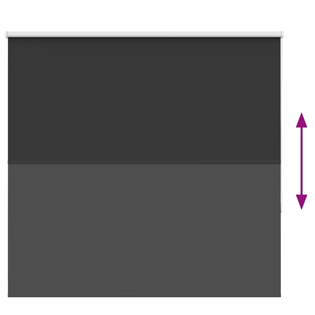 vidaXL Verdunkelungsrollo Schwarz 165x175 cm Stoffbreite 161,6 cm