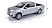 Motormax 79364 2019 Ford F-150 Toy Car Crew Cab Pickup Truck Metallic Silver 1:27 Scale Diecast Model Car