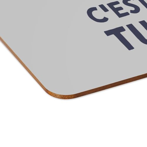 Napperons gris Taxi Driver lot de 4 sets de table souples grand format liège - 4