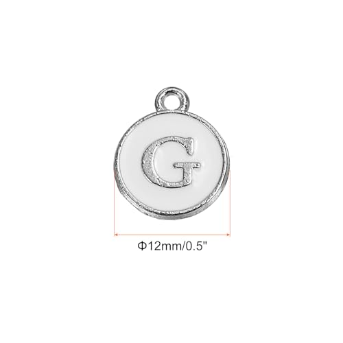 Pendentif lettre émail robuste pour fabrication de bracelets - 2