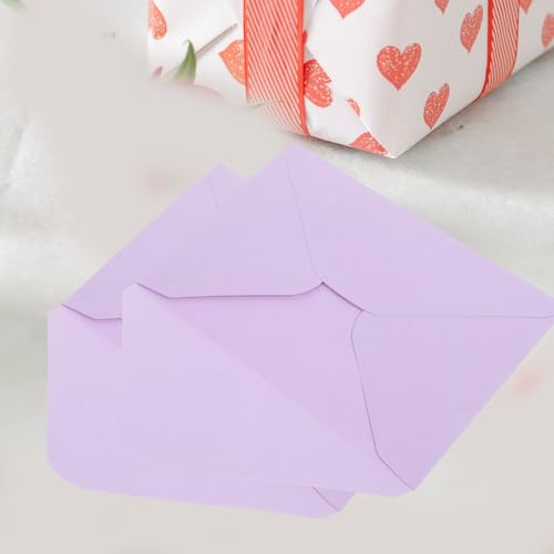 Sobres para tarjetas sin transparencias color lavanda Zerodeko de papel resistente 50 uds 4