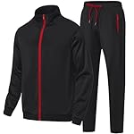 HODOSPORTS Mens Tracksuits 2 Piece Full Zip Jogging Running Suits SweatSuits for Men Shiny Sport Track Suits Sets