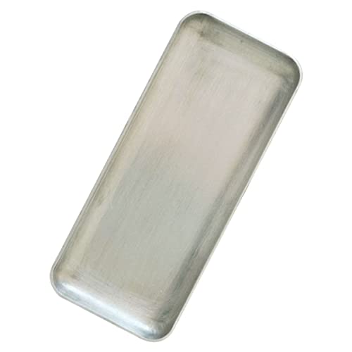 SOLUSTRE 1pc Retro Aluminum Serving Tray Snack Plate Storage Plate Lid Charcuterie Tray Food Platter