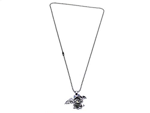 Colar de como treinar o seu dragão com pendente de metal de dragão chimolo, Metal