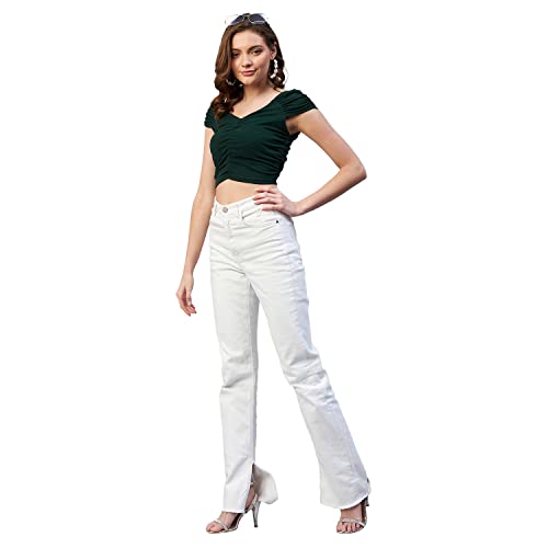 Image of Marie Claire Women's Solid Slim Fit Blouse