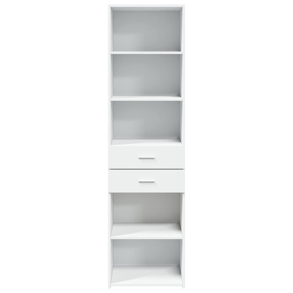 vidaXL Credenza Bianca 50x42,5x185 cm in Legno Multistrato