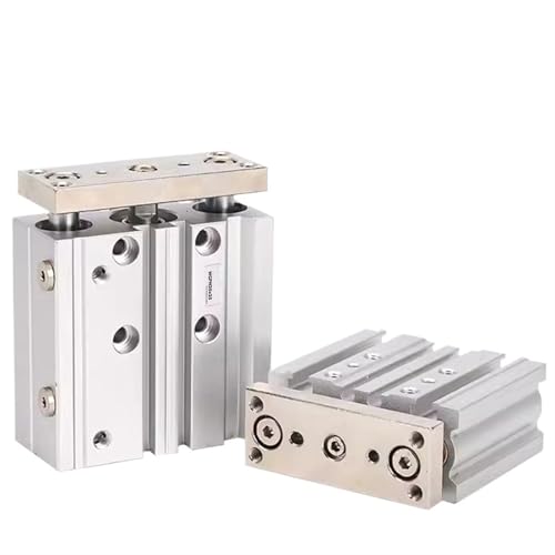 Cylindre MGPM50 rigide en aluminium avec tiges de guidage en acier