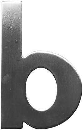 35150310K1 Small Letter B Satin Stainless Steel Including Screws and Dowels Height 160 mm