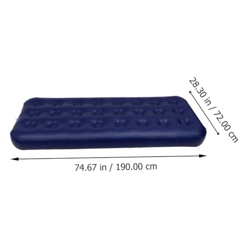 Matelas de camping simple autogonflant confortable matelas gonflable PVC floqué