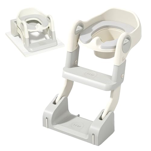 Siège de pot de bébé avec échelle réglable et marchepied pliant pour salle de bain