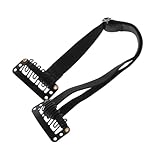 Frcolor フェイスリフト フェイスリフティングツール 伸縮性のあるフェイススト フェイシャルリフティング フェイスリフトスト 顔引き締めバンド ポリエステル Black