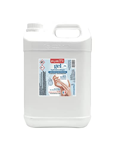 Gel hydroalcoolique fleur de lin en bidon 5l pour l'accueil de la maison