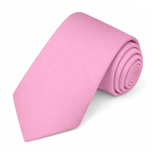 Image of Jacob Alexander Solid Color Mens Tie - Soft-lined Necktie - Timeless Formal Look for Weddings and Business - (Regular Size)