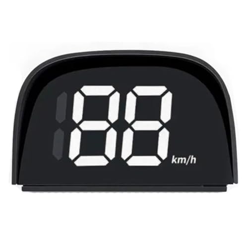 ユニバーサルヘッドアップディスプレイ車の GPS MPH KM スピードメーターデジタルディスプレイ速度超過警報オンボードコンピュータカーアクセサリー(Green kilometers)